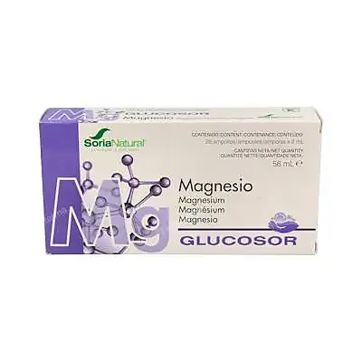 Glucosor magnesio 28 ampollas, Soria Natural