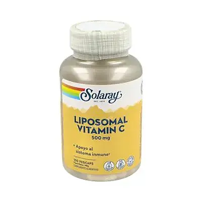 Liposomal vitamina c 500 mg 100 cápsulas vegetales, Solaray