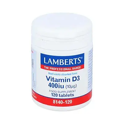 Vitamina d3 400ui 120 comprimidos, Lamberts