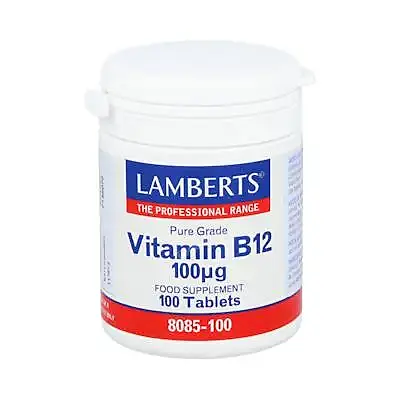 Vitamina b12 100ug 100 comprimidos, Lamberts