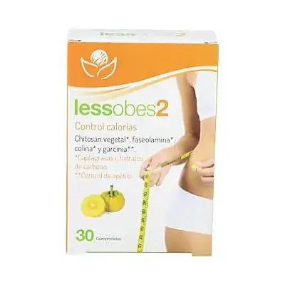 Lessobes 2 control calorias 30 comprimidos, Bioserum