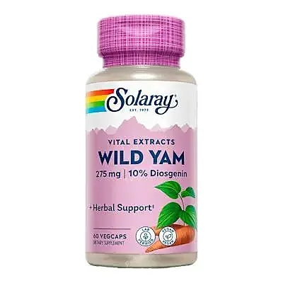 Wild yam (mexican yam) 60 cápsulas, Solaray
