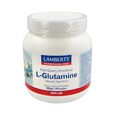L-glutamina polvo 500 g, Lamberts