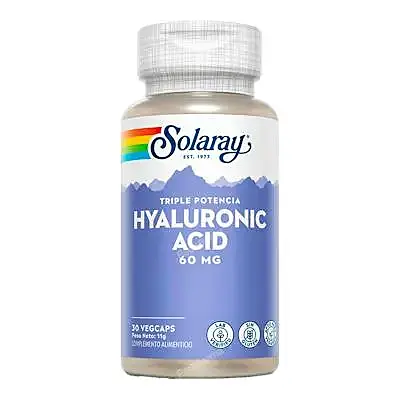 Hyaluronic acid 60 mg 30 cápsulas, Solaray