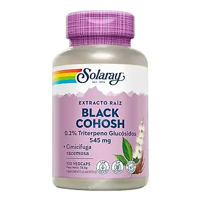 Black cohosh (cimicifuga) 120 cápsulas, Solaray