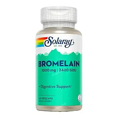 Bromelain 1000 mg/2400gdu 60 cápsulas, Solaray