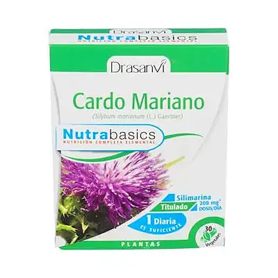 Nutrabasics cardo mariano 30 cápsulas, Drasanvi
