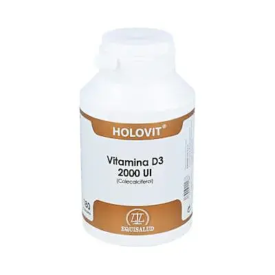 Holovit vitamina D3 2000UI (colecalciferol) 180 cápsulas, Equisalud