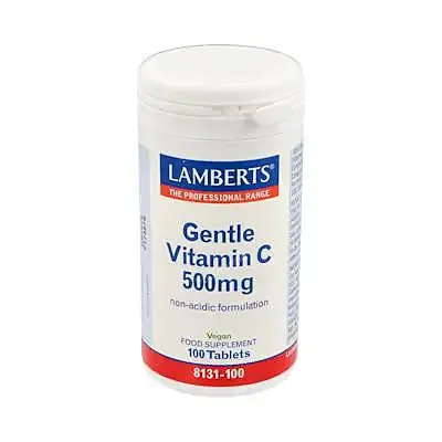 Gentle vitamina C 500 mg(No acida) 100 comprimidos, Lamberts