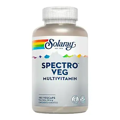 Spectro (vitamina ,miner.,antioxid.,)veg 180 cápsulas, Solaray