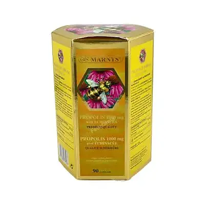 Propóleo-echinacea 1000 mg exagonal 90 cápsulas, Marnys