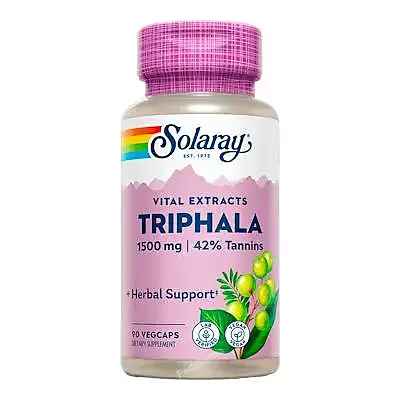 Triphala 500 mg 90 cápsulas, Solaray