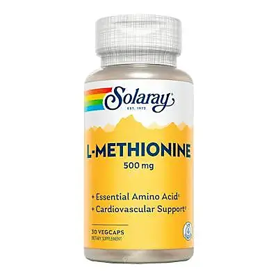 L-methionina 500 mg 30, Solaray