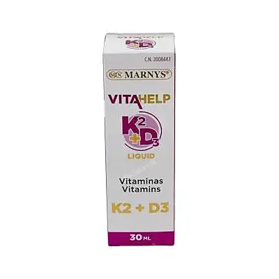 Vitamina d3+k2 vitahelp 30 ml, Marnys
