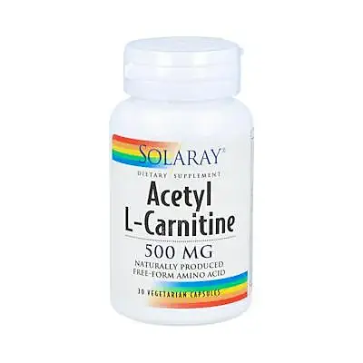 Acetyl l-carnitine 500 mg 30 cápsulas, Solaray