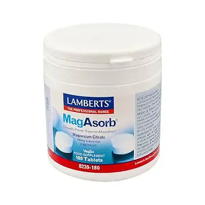 Magasorb (magnesio citrato) 150 mg 180 comprimidos, Lamberts
