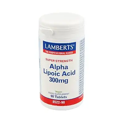 Ácido alfa lipoico 300 mg 90 cápsulas, Lamberts