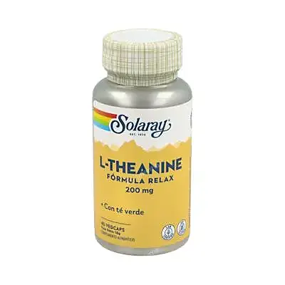 L-teanina (theanine) 200 mg 45 cápsulas, Solaray