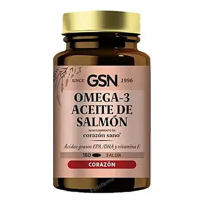 Aceite salmón omega 3 180, Gsn