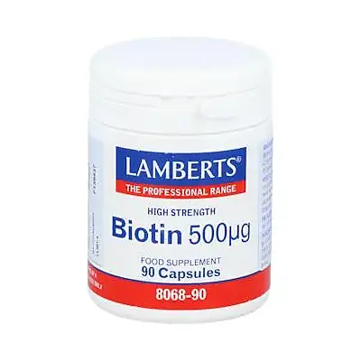 Biotina 500ug 90 cápsulas, Lamberts