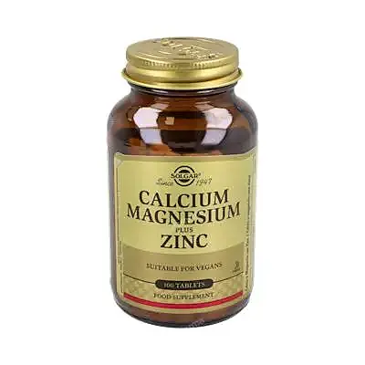 Calcio+mg+zinc 100 comprimidos, Solgar