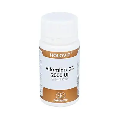 Holovit vitamina D3 2000UI (colecalciferol) 50 cápsulas, Equisalud