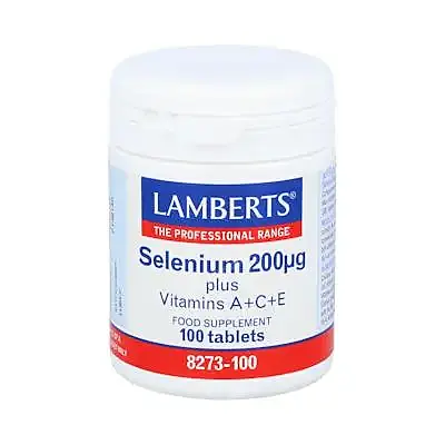 Selenio 200ug+ace 100 comprimidos, Lamberts
