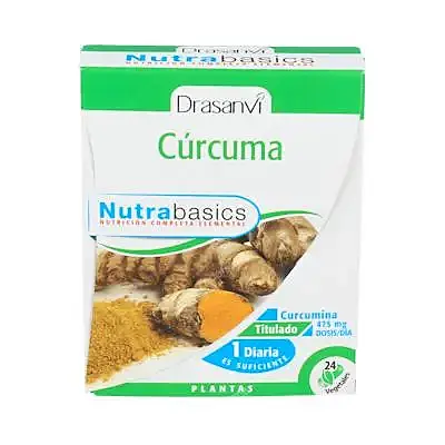 Cúrcuma nutrabasicos 24 cápsulas, Drasanvi
