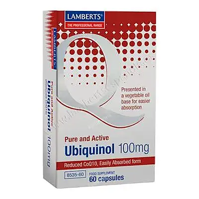 Ubiquinol 100 mg caja 60 cápsulas, Lamberts