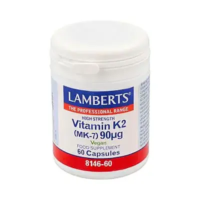 Vitamina k2 90ug 60 cápsulas, Lamberts