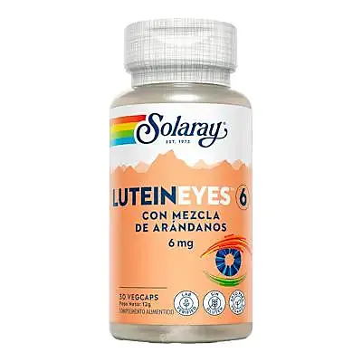 Lutein eye 6 mg 30 cápsulas, Solaray