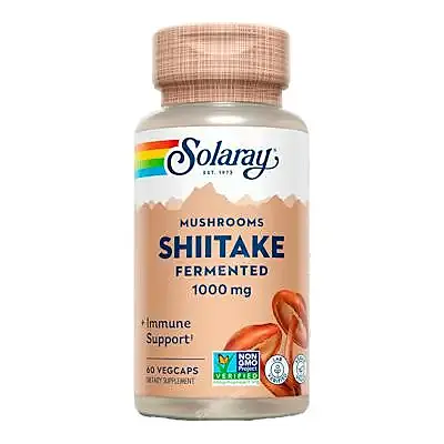 Shiitake 500 mg 60 cápsulas, Solaray