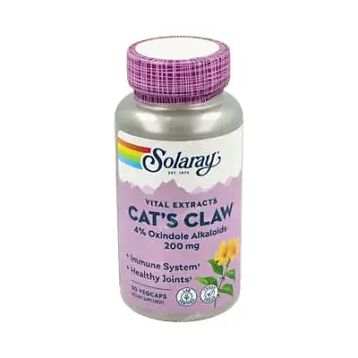 Uña de gato 200 mg 30 cápsulas, Solaray