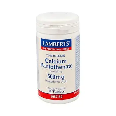 Pantotenato de calcio 500 mg 60 comprimidos, Lamberts