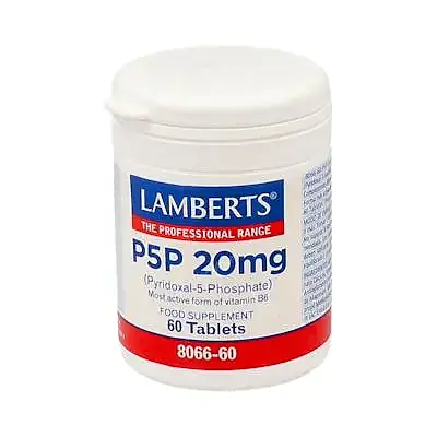 P5P 20 mg piridoxal-5-fosfato 60 comprimidos, Lamberts
