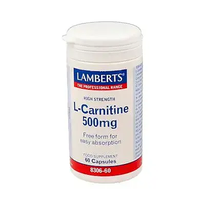 L-carnitina 500 mg 60 cápsulas, Lamberts