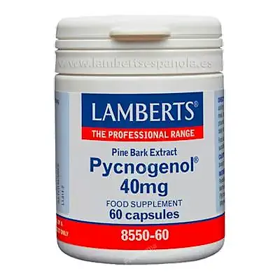 Pycnogenol 40 mg(extracto de pino bark) 60 cápsulas, Lamberts