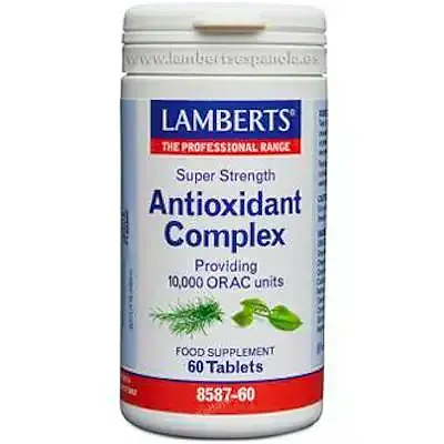 Complejo de antioxidantes alta potencia 60 comprimidos, Lamberts
