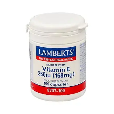 Vitamina e natural 250 uds. i 100 cápsulas, Lamberts