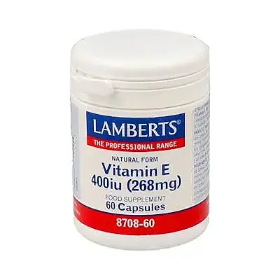 Vitamina e 400ui 60 cápsulas, Lamberts