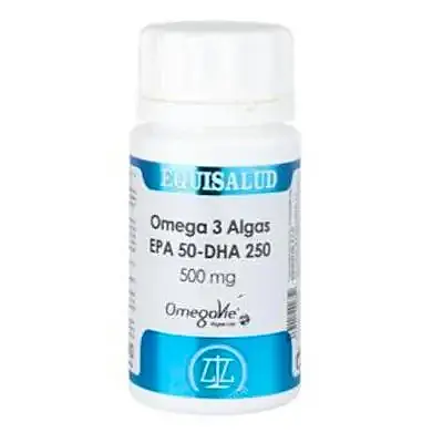 Omega 3 algas EPA 50-DHA 250 500 mg 40 perlas, Equisalud