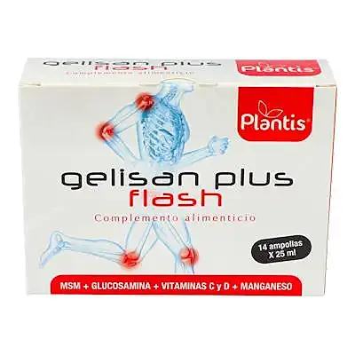 Gelisan plus flash 14 ampollas, Plantis