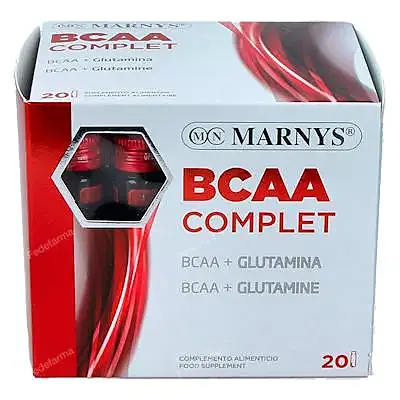 Bcaa glutamina 20 viales, Marnys