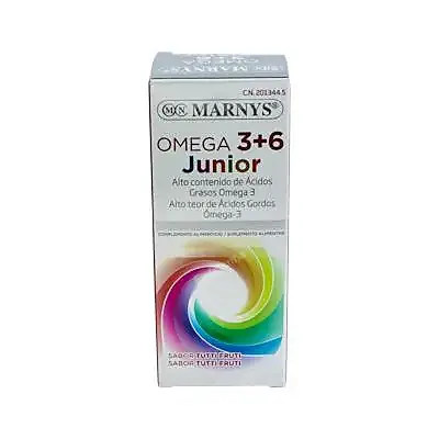 Omega 3 y 6 junior jarabe 125 ml, Marnys