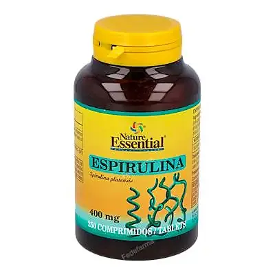 Espirulina 400 mg 250 comprimidos, Nature Essential