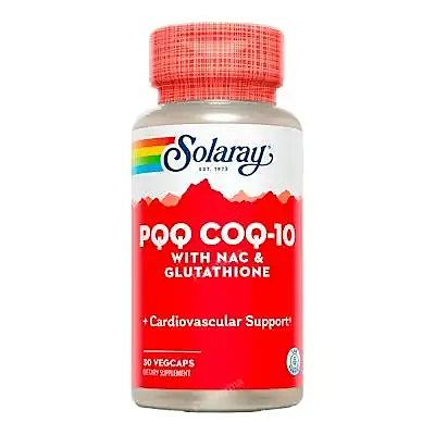 Pqq + coq-10 + nac + glutation 30 cápsulas vegetales, Solaray