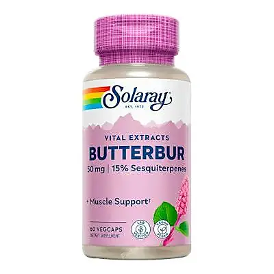 Butterbur root extract 60 cápsulas, Solaray