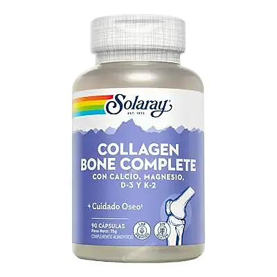 Collagen bone complete 90 cápsulas vegetales, Solaray