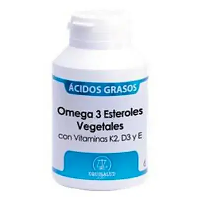 Omega 3 esteroles vegetales vit K2, D3, e 120 cápsulas, Equisalud