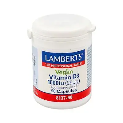 Vitamina D3 1000ui 90 cápsulas, Lamberts